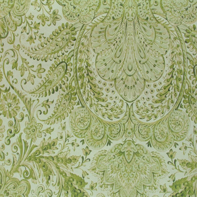 Galerie Tropical Collection Avacado Tahiti Inspired Damask A4 Wallpaper Sample from B&Q