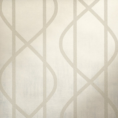 Galerie Universe Oat Beige Saturn Glass Stone Geometic Lines A4 Wallpaper Sample from B&Q