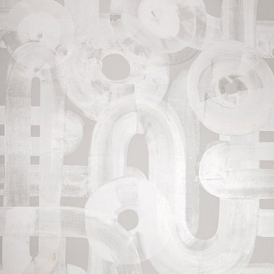 Galerie Salt Penello Sea Salt Sheen Brush Dance Design A4 Wallpaper Sample from B&Q