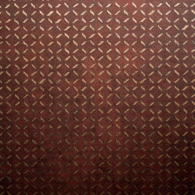 Galerie Urban Classics Antique Red Soho Metallic Industrial Grid A4 Wallpaper Sample from B&Q