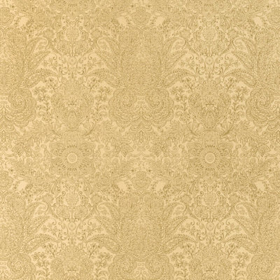 Galerie Precious Ochre Glitter Brocade Damask A4 Wallpaper Sample from B&Q