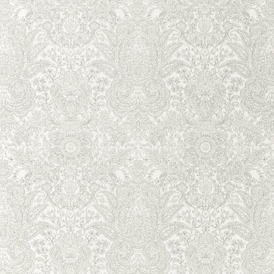 Galerie Precious Old White Glitter Brocade Damask A4 Wallpaper Sample from B&Q