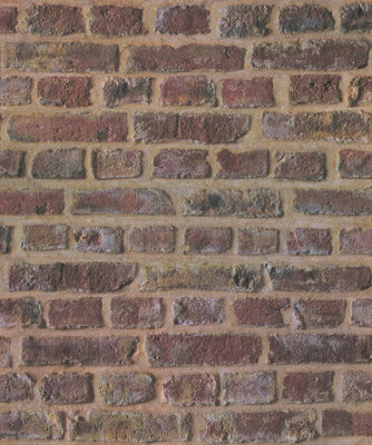 Galerie Beige Brickshire Residents Motif A4 Wallpaper Sample from B&Q