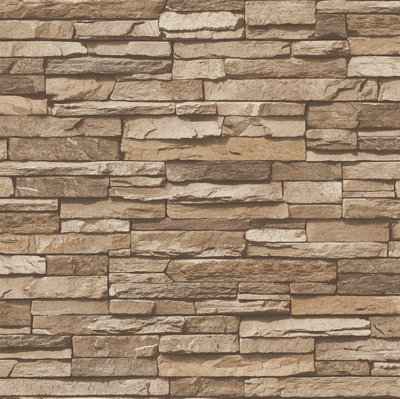 Galerie Beige Graceful Granite Motif A4 Wallpaper Sample from B&Q