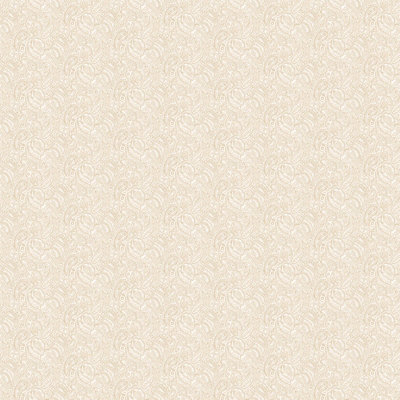 Galerie Small Prints Beige Small Paisley A4 Wallpaper Sample from B&Q