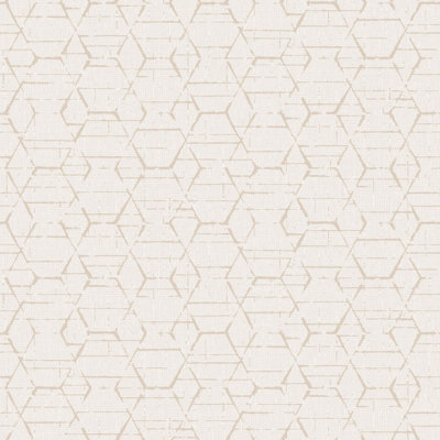 Galerie Atmosphere Taupe Hextex Smooth A4 Wallpaper Sample from B&Q