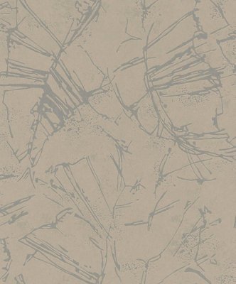 Galerie Terra Beige Abstract Eco Clay A4 Wallpaper Sample from B&Q