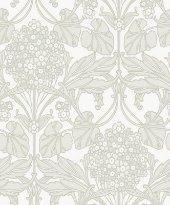 Galerie Arts And Crafts Cream Patterned A4 Wallpaper Sample from B&Q