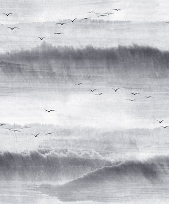 Galerie The New Design Book Grey Storm Motif A4 Wallpaper Sample from B&Q
