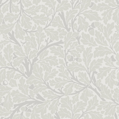 Galerie Hidden Treasures Cream Oak Tree Leaf A4 Wallpaper Sample from B&Q