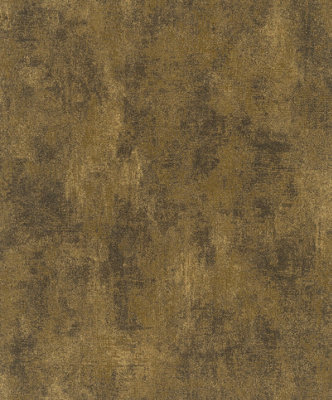 Galerie The New Textures Book Black/gold Rough Texture A4 Wallpaper Sample from B&Q