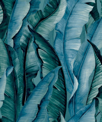 Galerie Enchanted Malay Turquoise A4 Wallpaper Sample from B&Q
