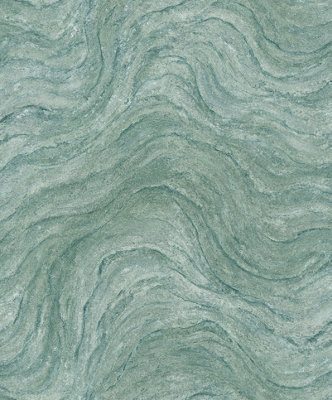 Galerie Green Marble Optic A4 Wallpaper Sample from B&Q