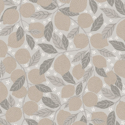 Galerie Apelviken 2 Grey Blush Floral Woodland Smooth A4 Wallpaper Sample from B&Q