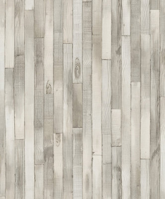 Galerie Silver Grey Wood Optics A4 Wallpaper Sample from B&Q
