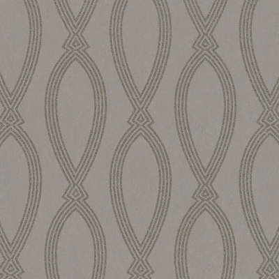 Galerie Purity Brown Geometric A4 Wallpaper Sample from B&Q