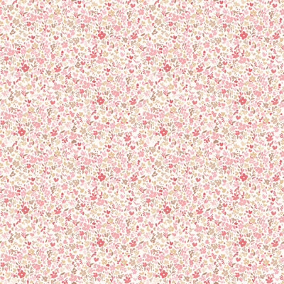 Galerie Small Prints Red Mini Mod Floral A4 Wallpaper Sample from B&Q