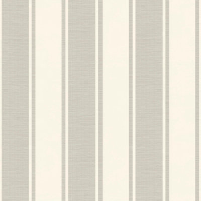 Galerie The Classic Italian Collection Grey Classic Stripe Embossed A4 Wallpaper Sample from B&Q