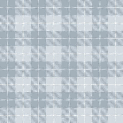 Galerie Little Explorers 2 Blue Twilled Tartan A4 Wallpaper Sample from B&Q