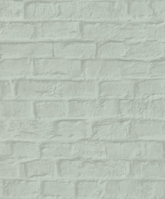 Galerie Loft 2 Greige Exposed Brick Design  A4 Wallpaper Sample from B&Q