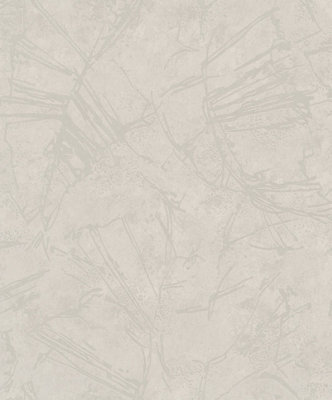 Galerie Terra Grey Abstract Eco Clay A4 Wallpaper Sample from B&Q