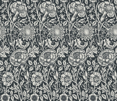 Galerie Arts And Crafts Black Patterned A4 Wallpaper Sample from B&Q