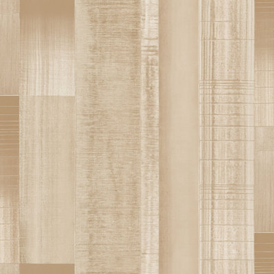 Galerie Texstyle Beige Agen Stripe A4 Wallpaper Sample from B&Q