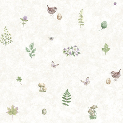 Galerie Just Kitchens Beige Meadow Spot A4 Wallpaper Sample from B&Q