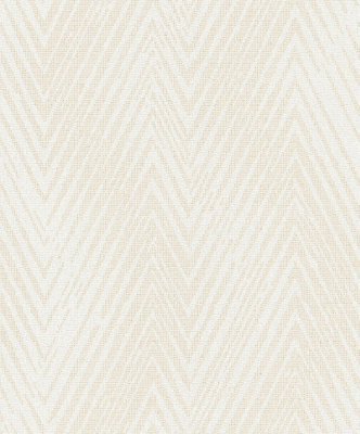 Galerie Utopia Cream Herringbone Weave A4 Wallpaper Sample from B&Q