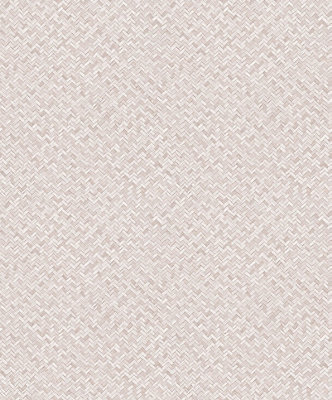 Galerie Flora Pink Herringbone Weave A4 Wallpaper Sample from B&Q