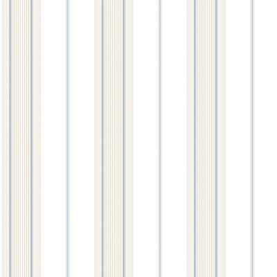 Galerie Smart Stripes 3 Blue Slim Stripe Smooth A4 Wallpaper Sample from B&Q