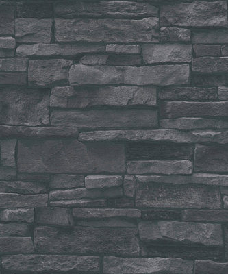 Galerie Black Sandstone Splendour Motif A4 Wallpaper Sample from B&Q