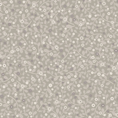 Galerie Sommarang 2 Greige Hummelvik Daisy A4 Wallpaper Sample from B&Q