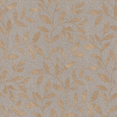 Galerie Utopia Gold Loose Leaf A4 Wallpaper Sample from B&Q