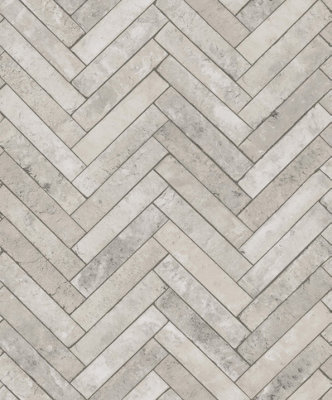 Galerie Silver Grey Stone Optic A4 Wallpaper Sample from B&Q