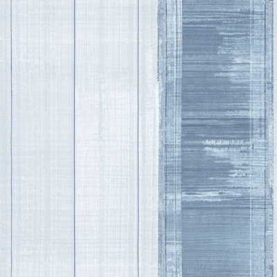Galerie Atmosphere Blue Sublime Stripe Smooth A4 Wallpaper Sample from B&Q
