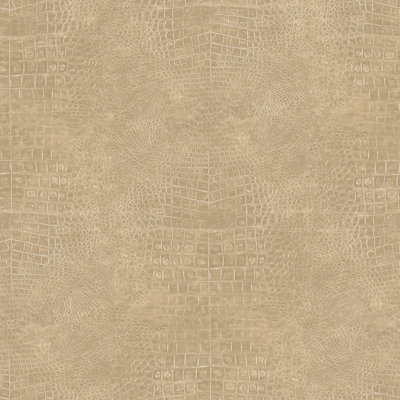 Galerie Natural Fx Beige Crocodile Embossed A4 Wallpaper Sample from B&Q