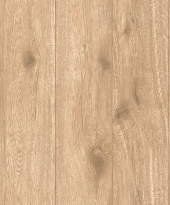 Galerie Beige Forest Wood Effect Motif A4 Wallpaper Sample from B&Q