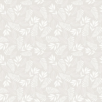Galerie Tiny Tots 2 Greige Koala Leaf Smooth A4 Wallpaper Sample from B&Q