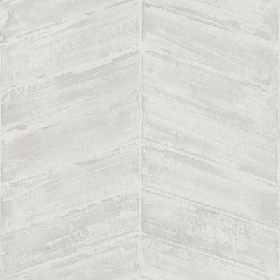 Galerie Utopia Cream Chevron Sheen Finish A4 Wallpaper Sample from B&Q