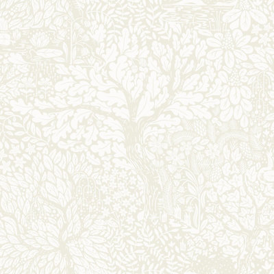 Galerie Hjarterum Collection Blue Olle Forest Leaf Motif A4 Wallpaper Sample from B&Q
