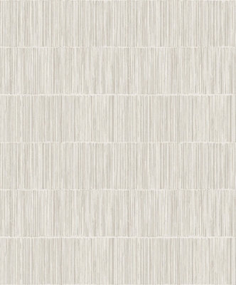 Galerie Boutique Collection Shimmery Geometric Bamboo Stripe A4 Wallpaper Sample from B&Q