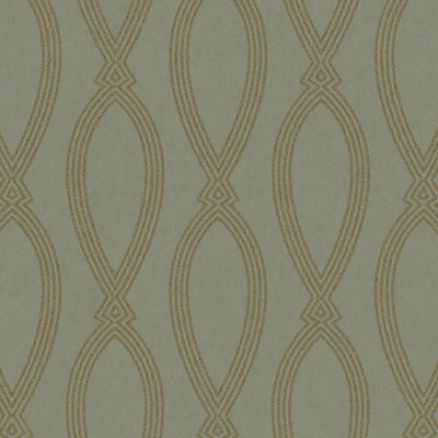 Galerie Purity Green Geometric A4 Wallpaper Sample from B&Q