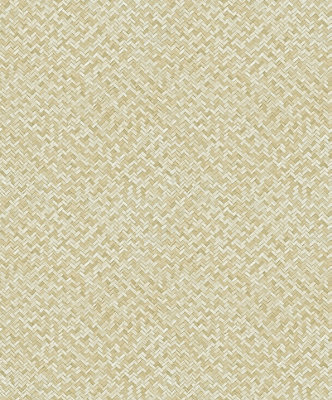 Galerie Flora Beige Herringbone Weave A4 Wallpaper Sample from B&Q