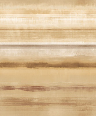 Galerie Atmosphere Ochre Skye Stripe Smooth A4 Wallpaper Sample from B&Q
