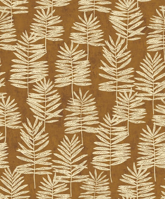Galerie Zen Gold Tree Leaf Dwp0365-04 A4 Wallpaper Sample from B&Q