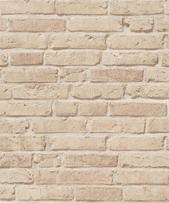 Galerie Beige Weathered Walls Motif A4 Wallpaper Sample from B&Q