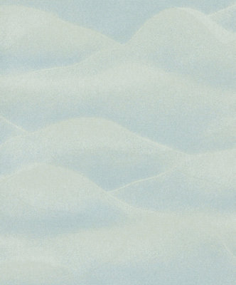 Galerie The New Design Book Green Rolling Hills Glitter Landscape A4 Wallpaper Sample from B&Q