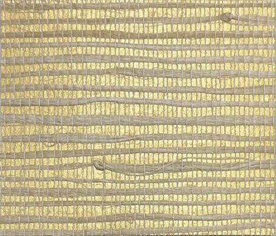 Galerie Daisy Bennett Gold Grasscloth A4 Wallpaper Sample from B&Q