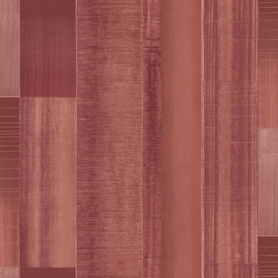 Galerie Texstyle Red Agen Stripe A4 Wallpaper Sample from B&Q